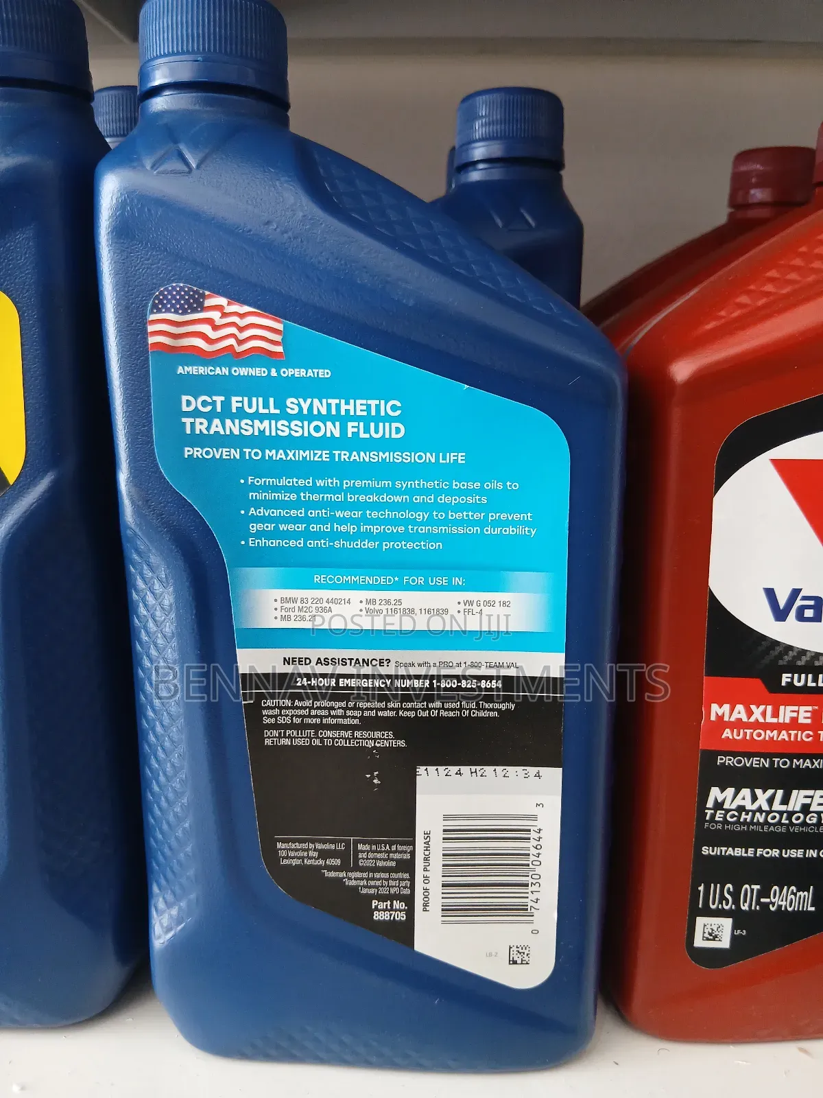 Valvoline Dual Clutch Transmission Oil Dct
