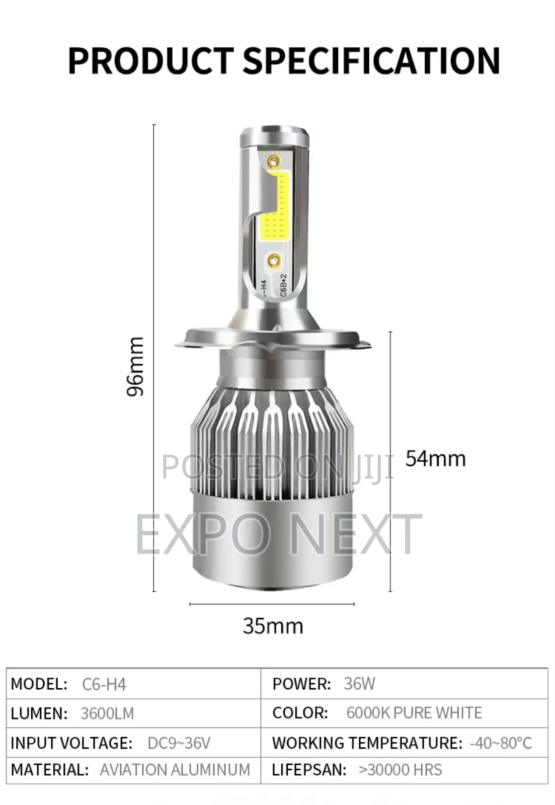 C6 Led Headlight Bulb