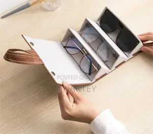 Portable 3 in 1 Glasses Organizer for Travel and Daily Use