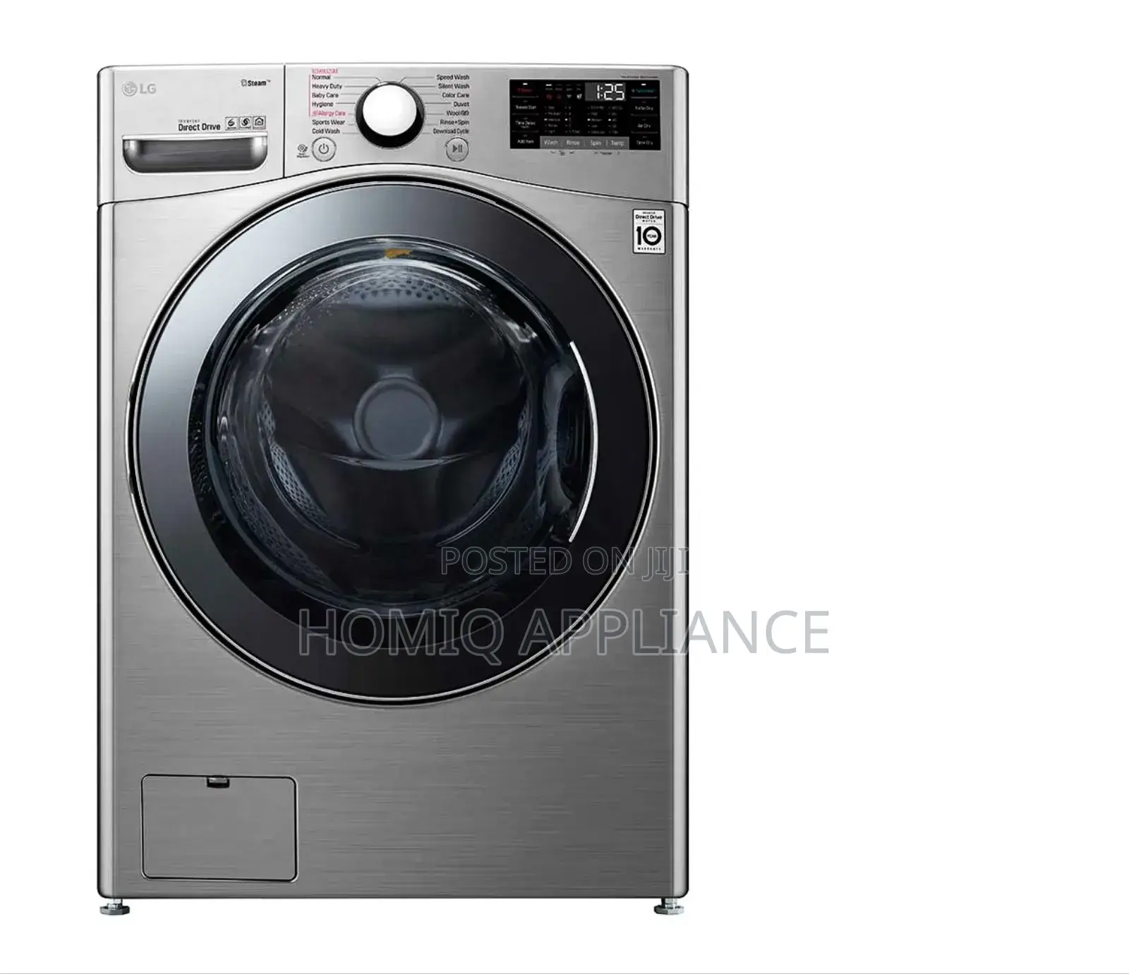 Efficient: Lg 20kg Front Load Washer 12kg Dryer in Silver
