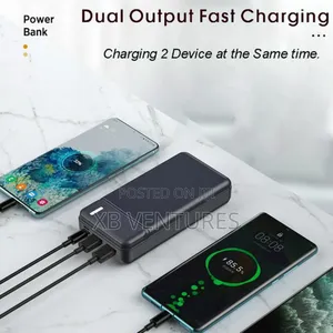 Fast Charge Power Bank 20000mah Black