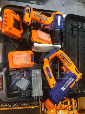 Wadfow Cordless 20v Drill Rotary Hammer 16mm+ 2 Battery