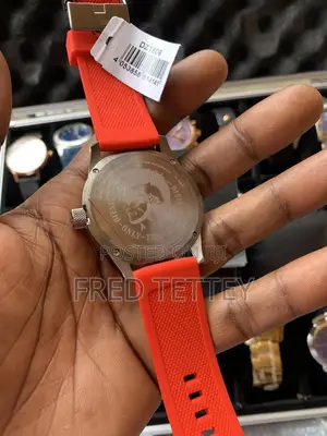 Diesel Men Red Silicone Watchi