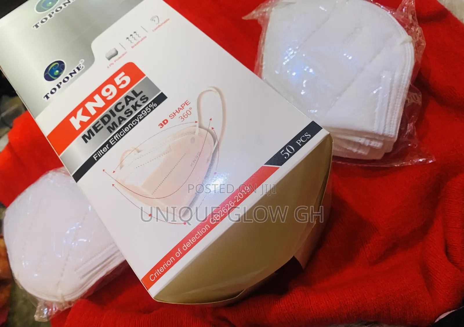 Topone Kn95 3d Shaped 360 Protective Mask Self Inhalation