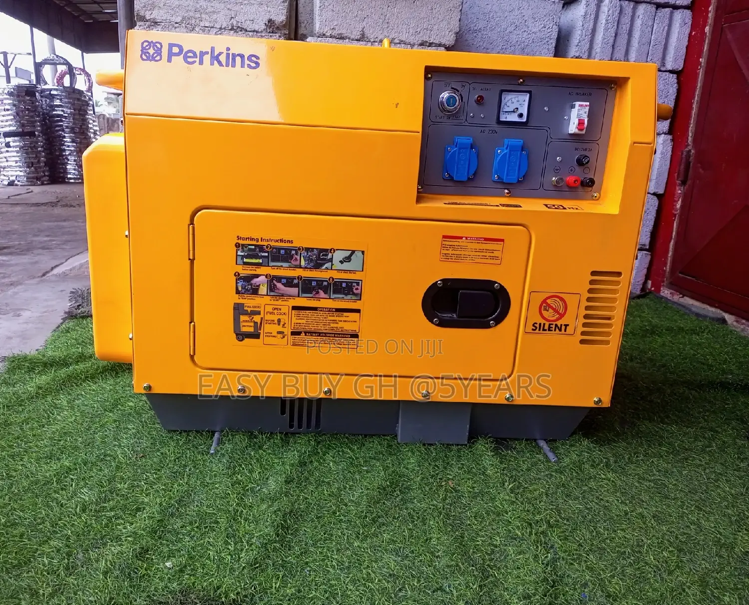 Factory Powering 10kva Perkins Keystart Perkins Generator