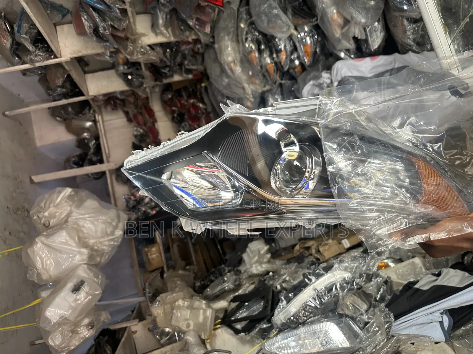 Toyota Camry Headlight Pair Black