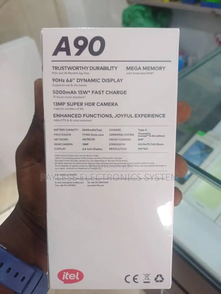 New Itel A90 128 GB
