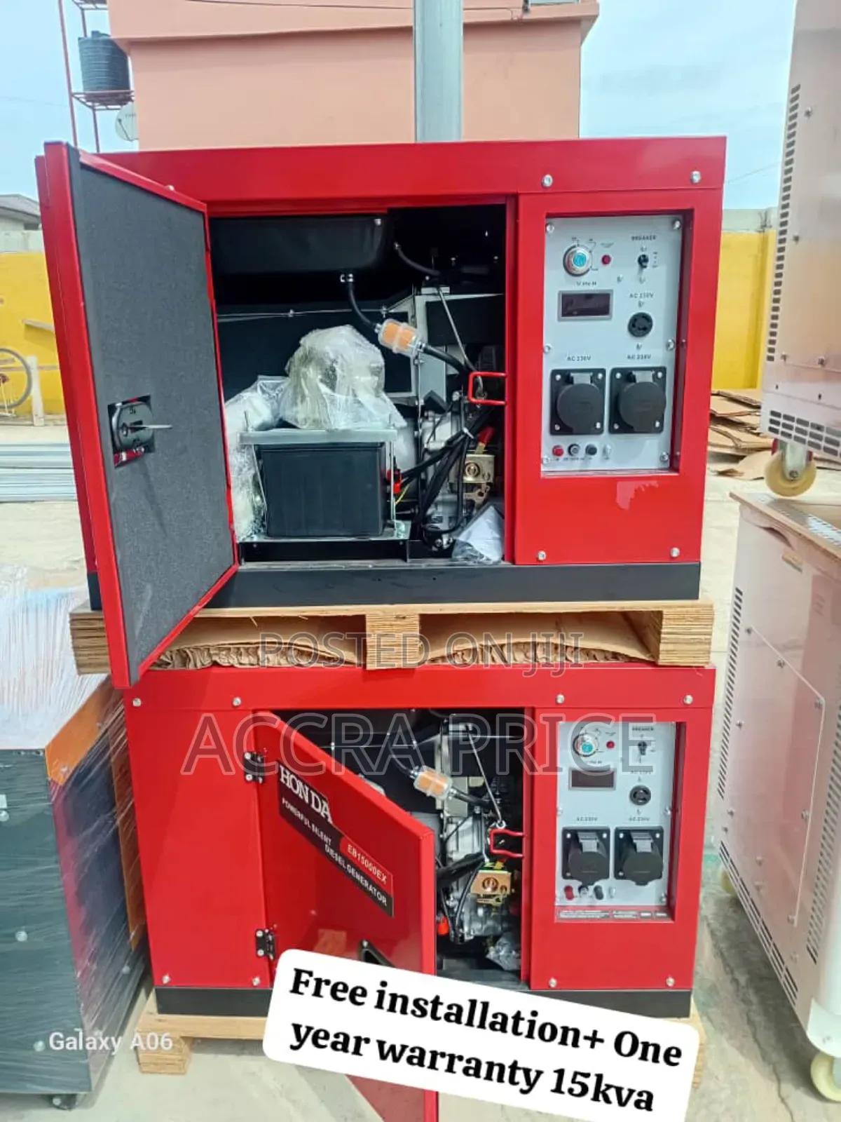 Well Circuited Honda Diesel Generator 15kva Rated Diesel