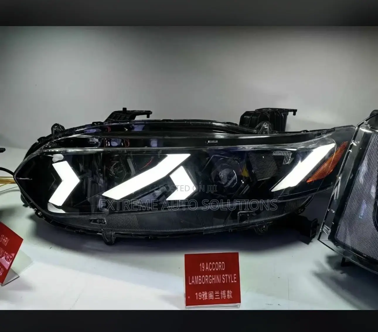 Led Headlights Accord 2018 Drl Lexus Style  Demon Eyes