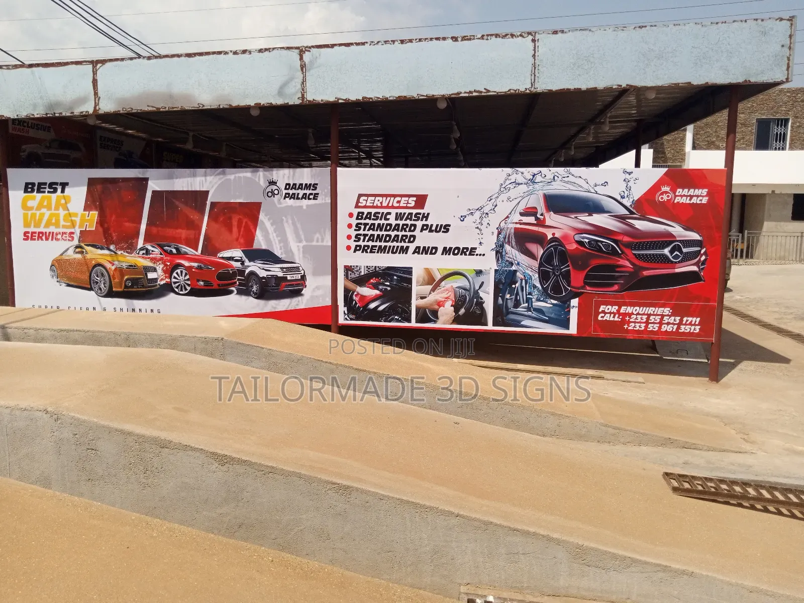 3d Signs Billboards, Banners, Stickers and Neon Lights Work