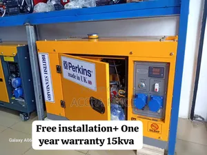 Well Circuited Perkins Diesel Generator 15kva Rated Diesel