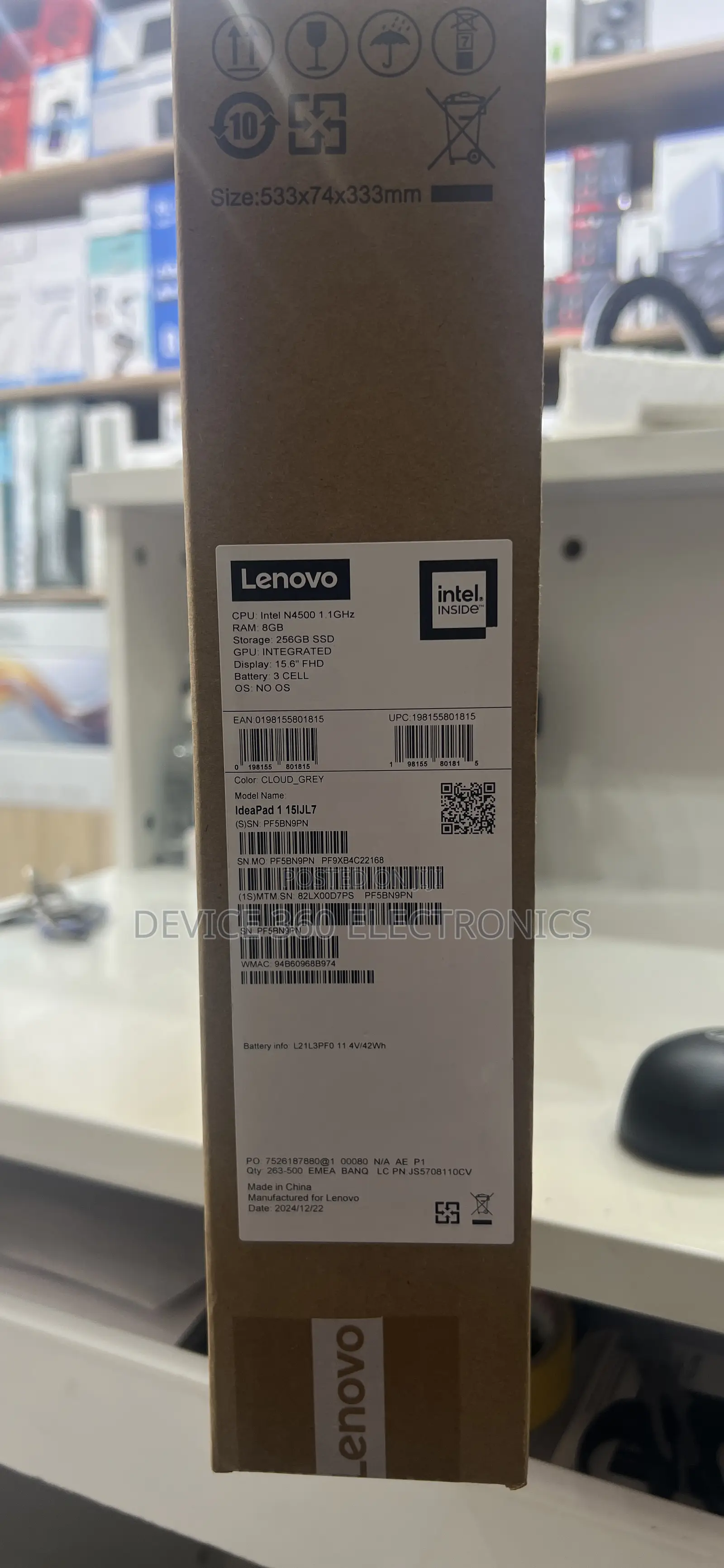 New Laptop Lenovo IdeaPad 1 8GB Intel Celeron SSD 256GB
