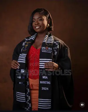 Embroidered Handwoven Kente Stole