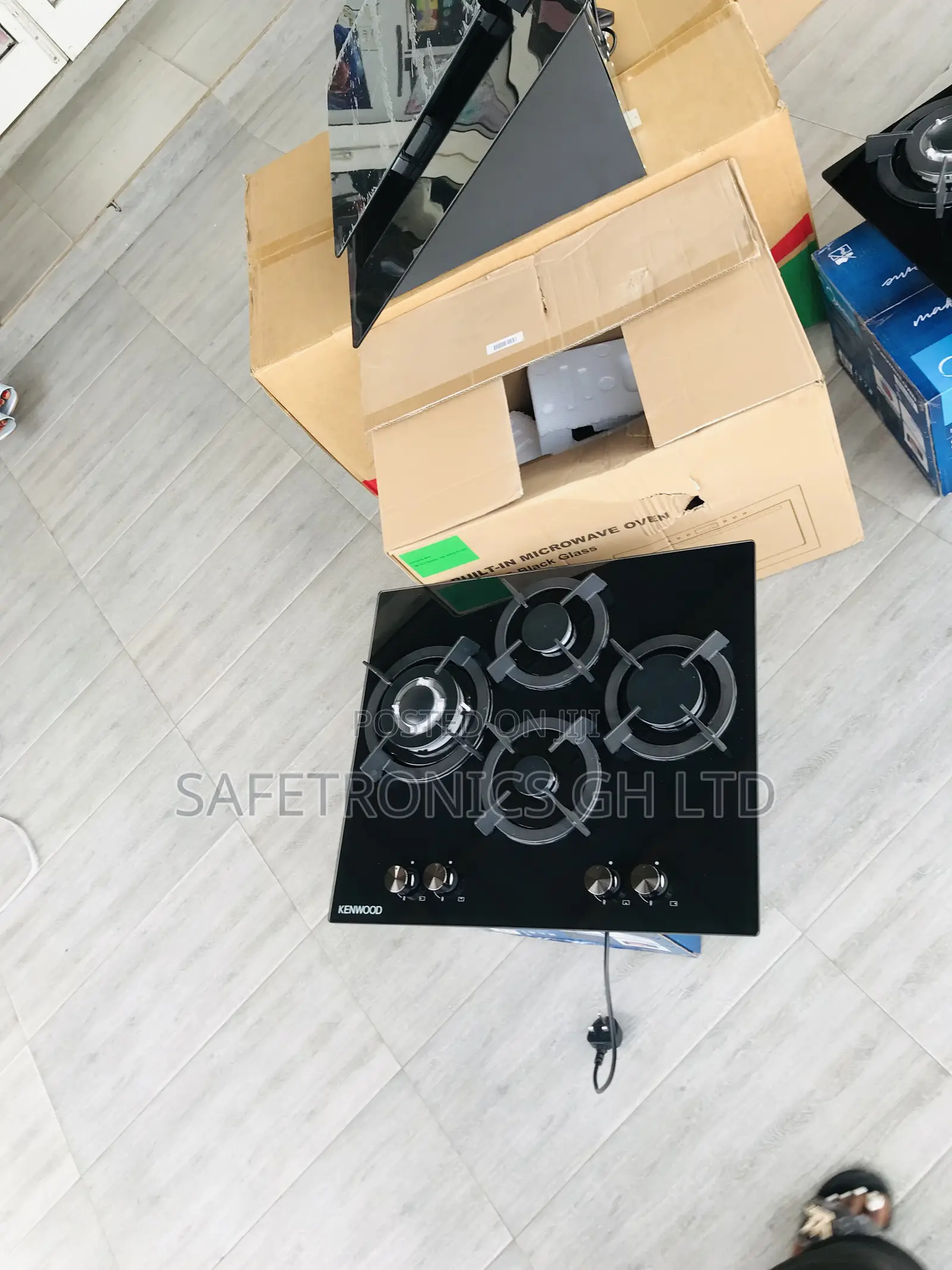 Choose Fast 3 Gas 1 Electric 60cm Kenwood Black Cooker