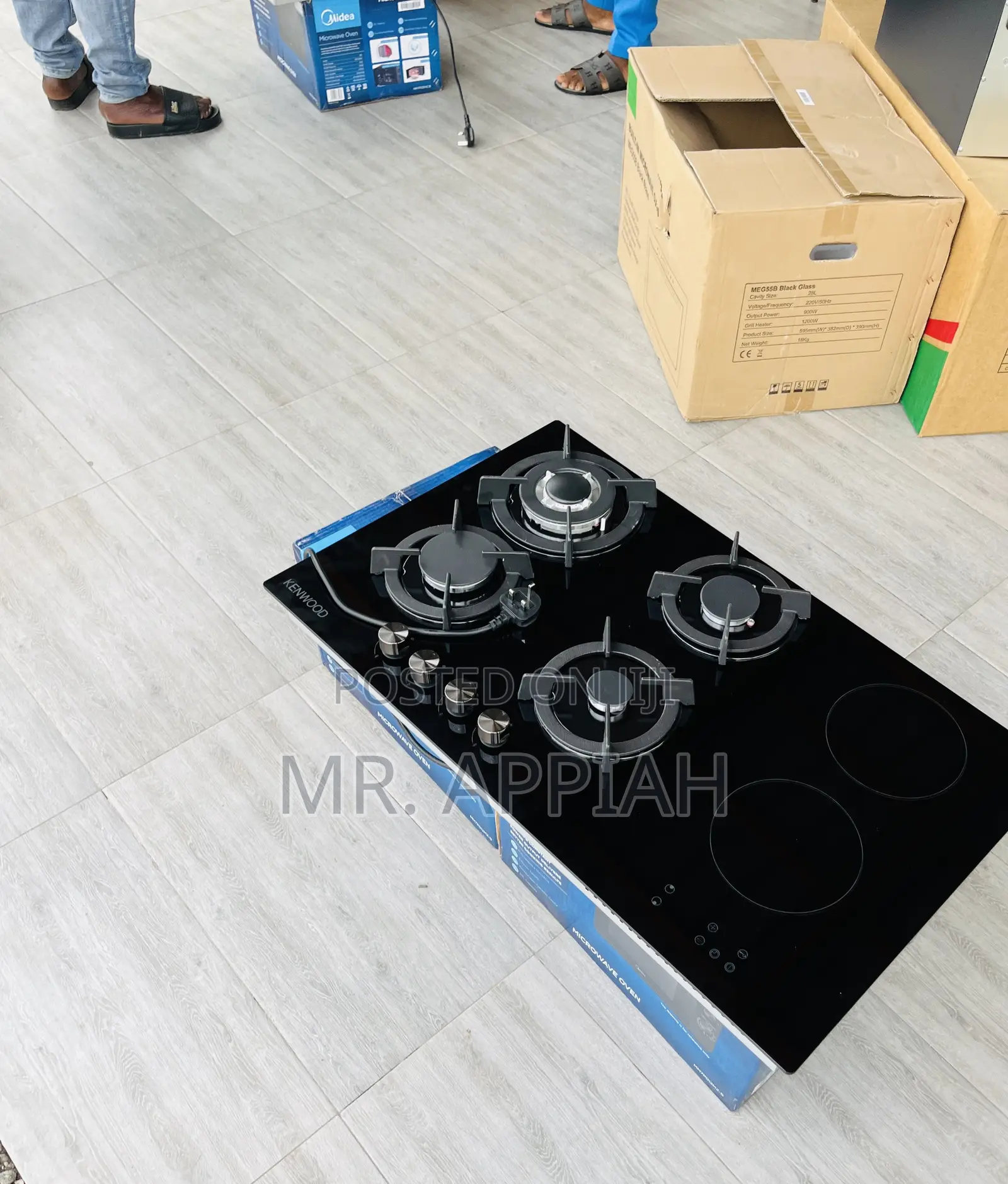 Top Choice Kenwood 90cm Inbuilt 2 + 4 Glass Hob 