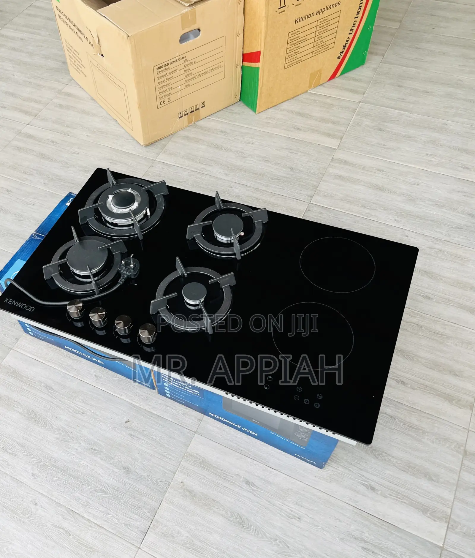 Newly Made Kenwood 90cm Inbuilt 2 Electric + 4 Gas Hob 