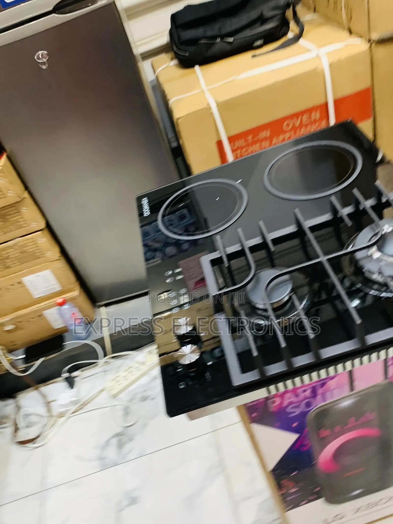 Brand New Kenwood Gas Electric 2+2 Inbuilt Black