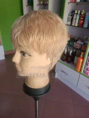 Blonde Pixie Wig Cap