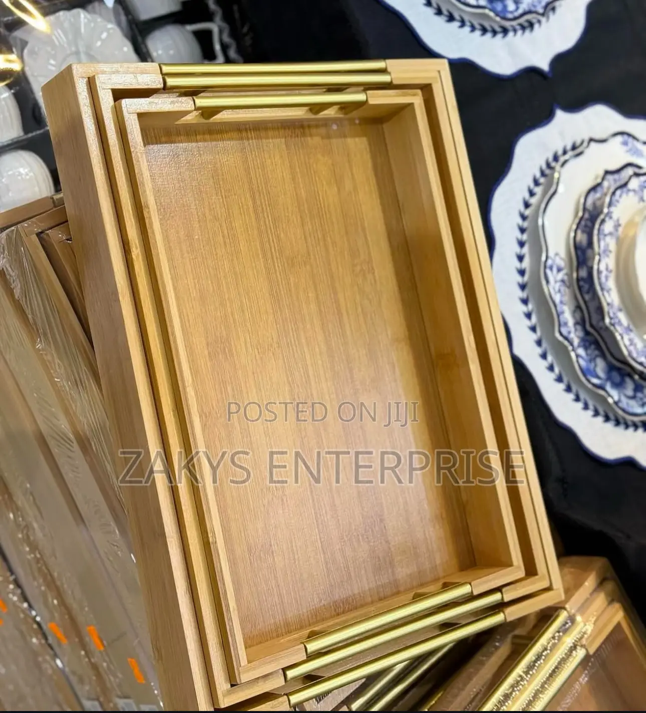 Bamboo 3pcs Serving Tray