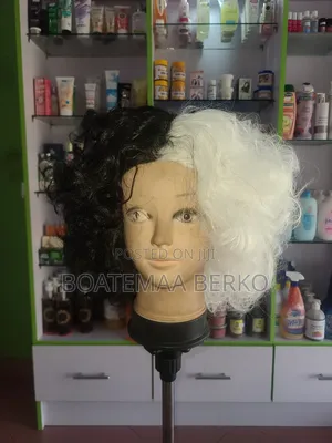 Black and White Curly Hair