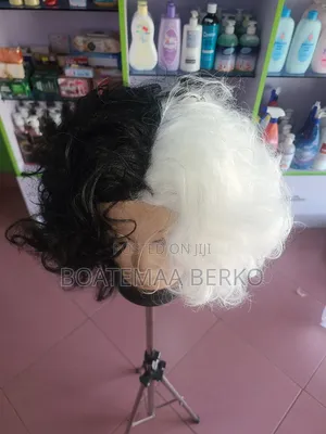 Black and White Curly Hair