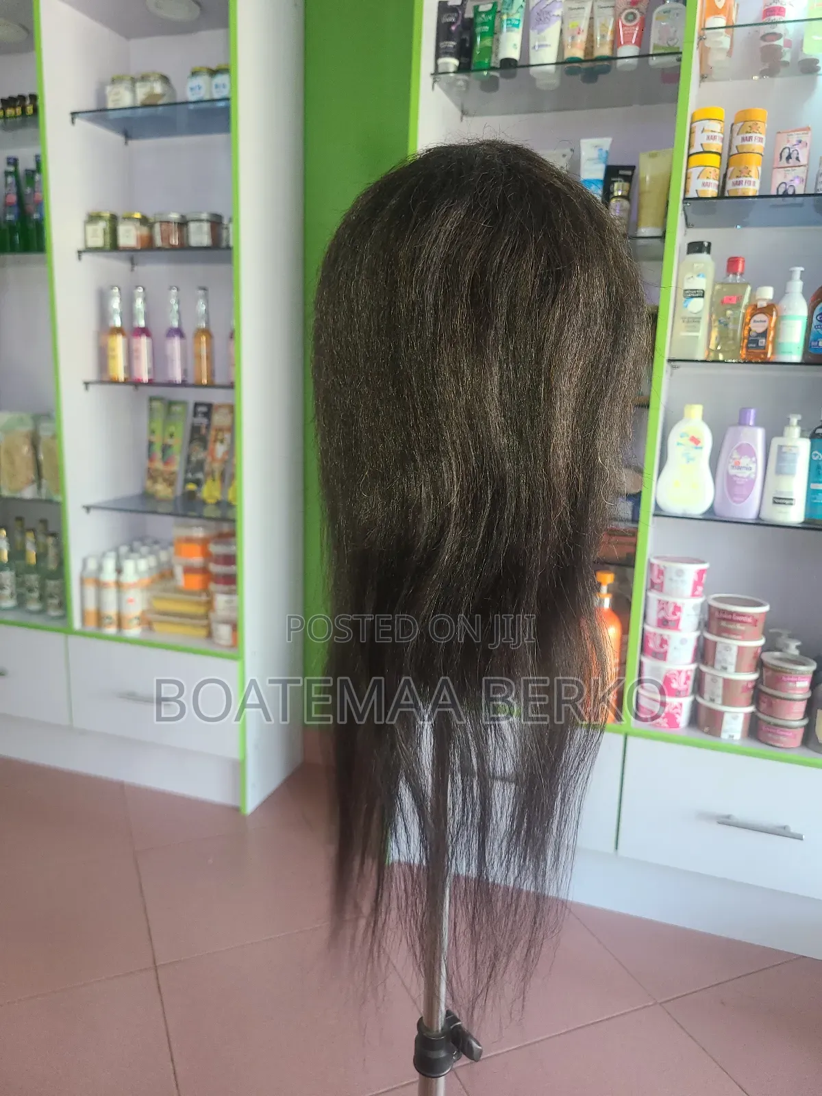 Black Human Hair French Cut Wig