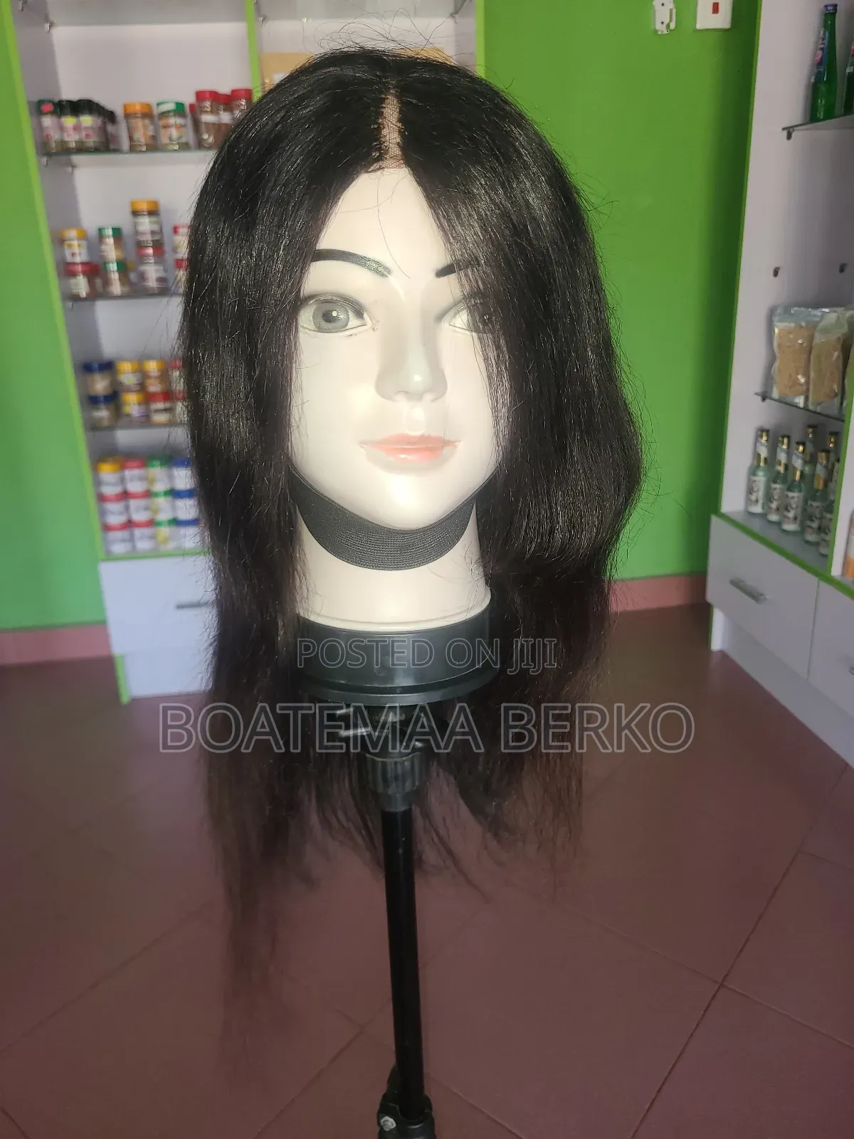 Black Wavy Human Hair Wig