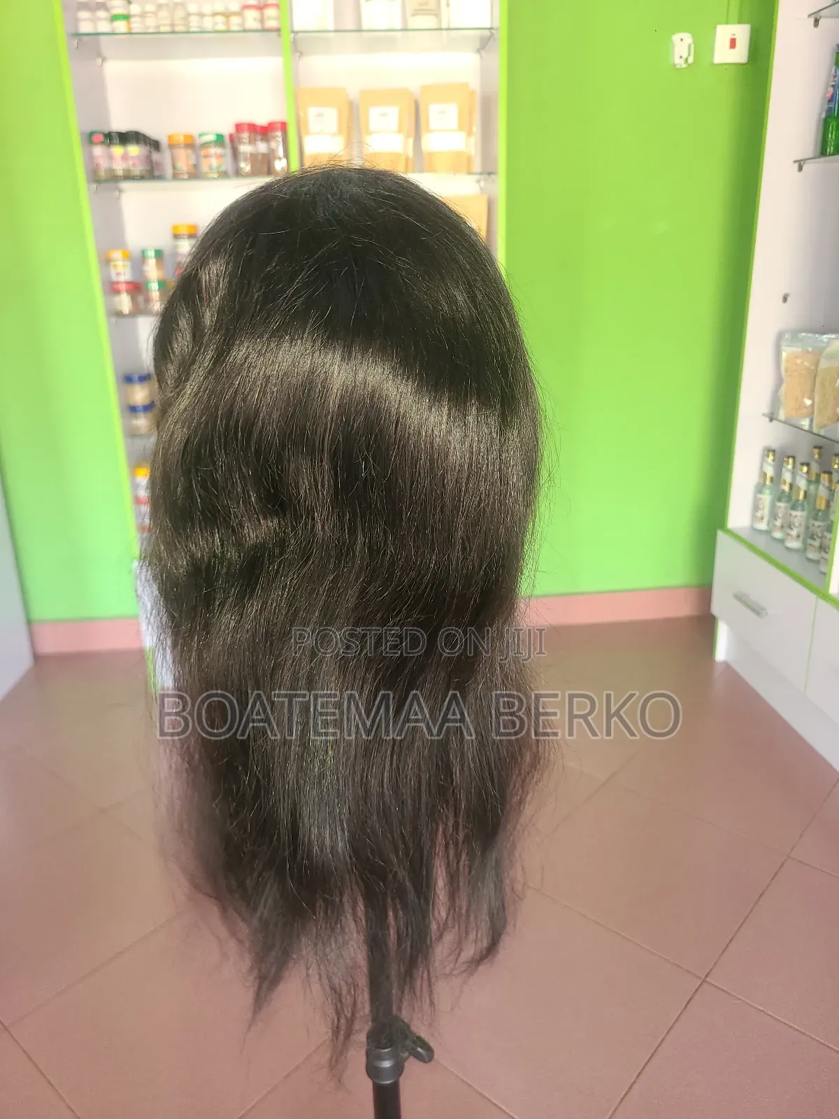 Black Wavy Human Hair Wig
