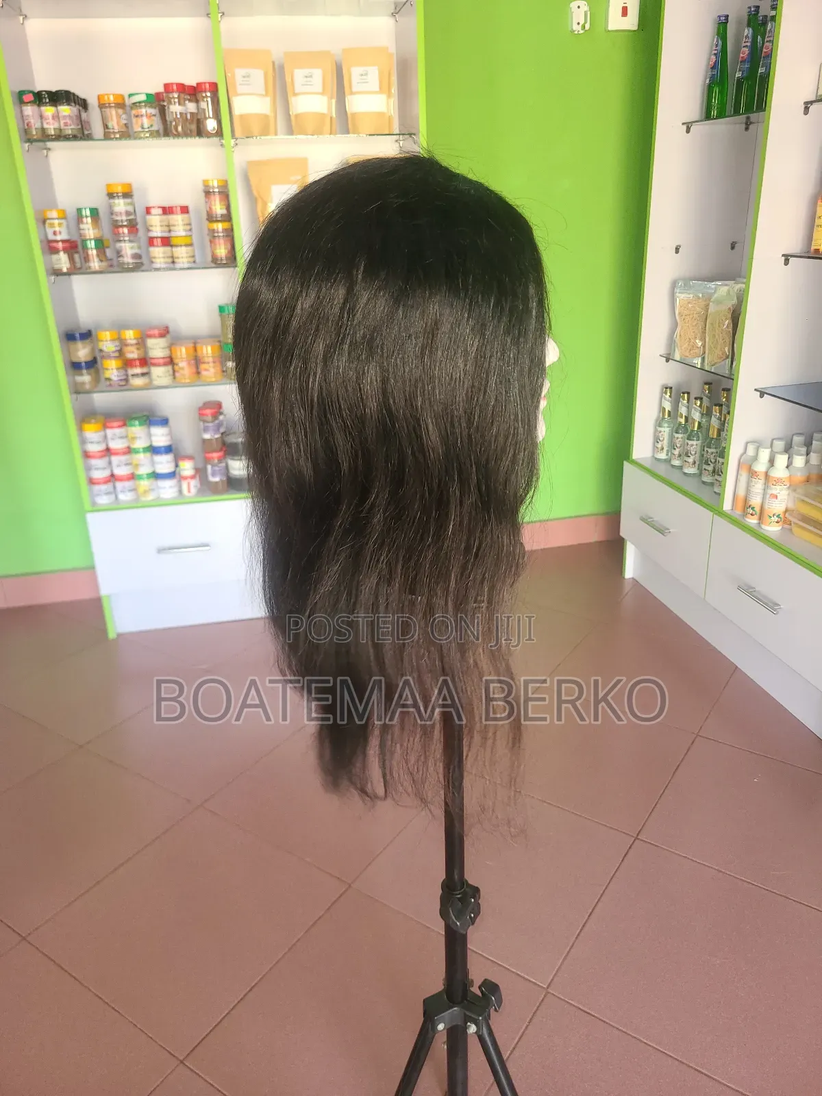 Black Wavy Human Hair Wig