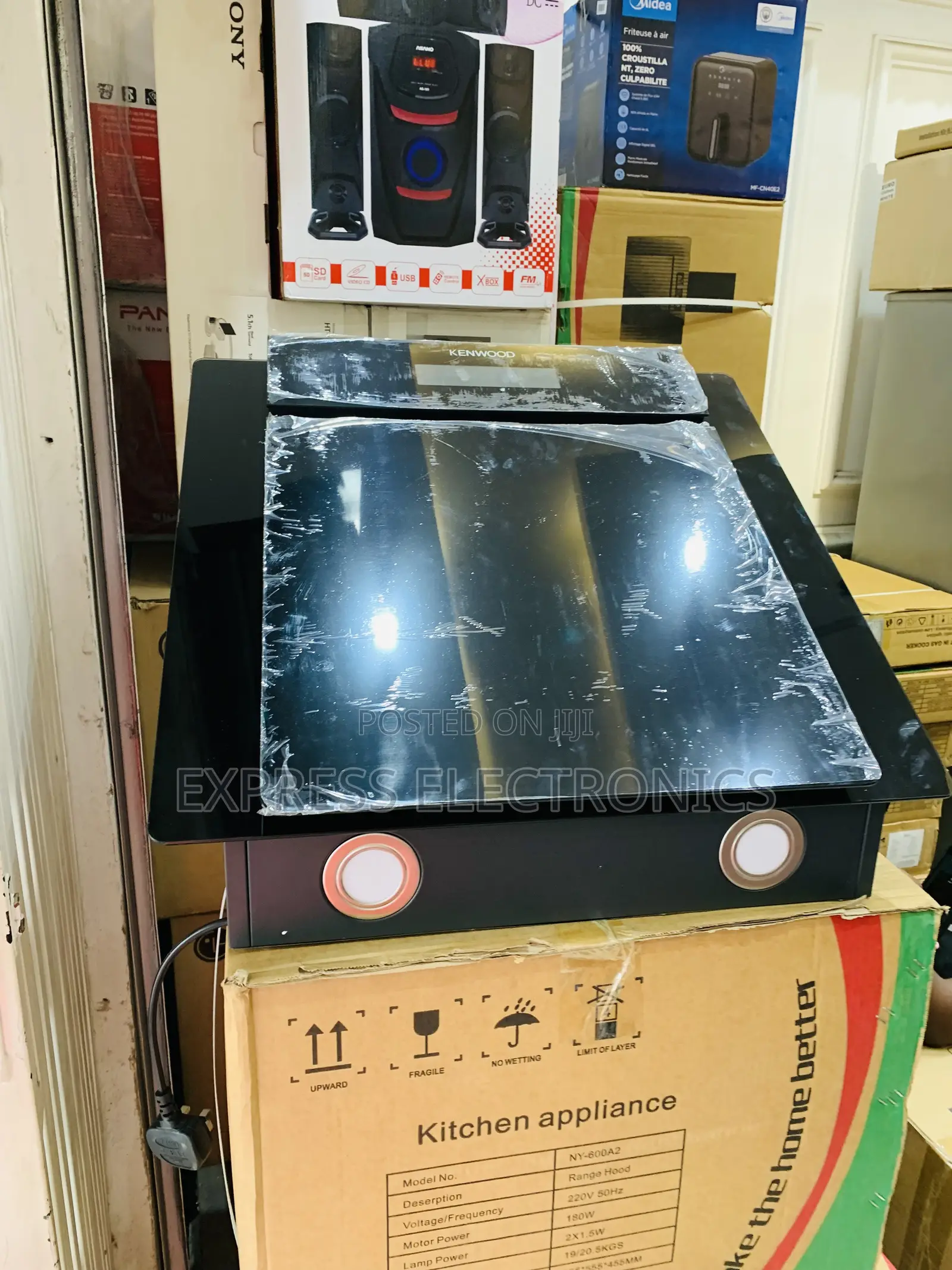 60cm Heat Extractor Kenwood Black