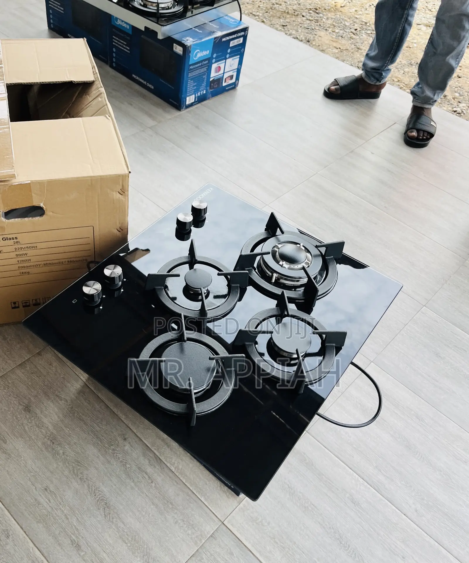 Awesome Kenwood 60cm 4 Gas Hob(Ceramic) Black 