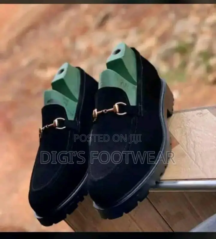 High Platform Suede Shoe