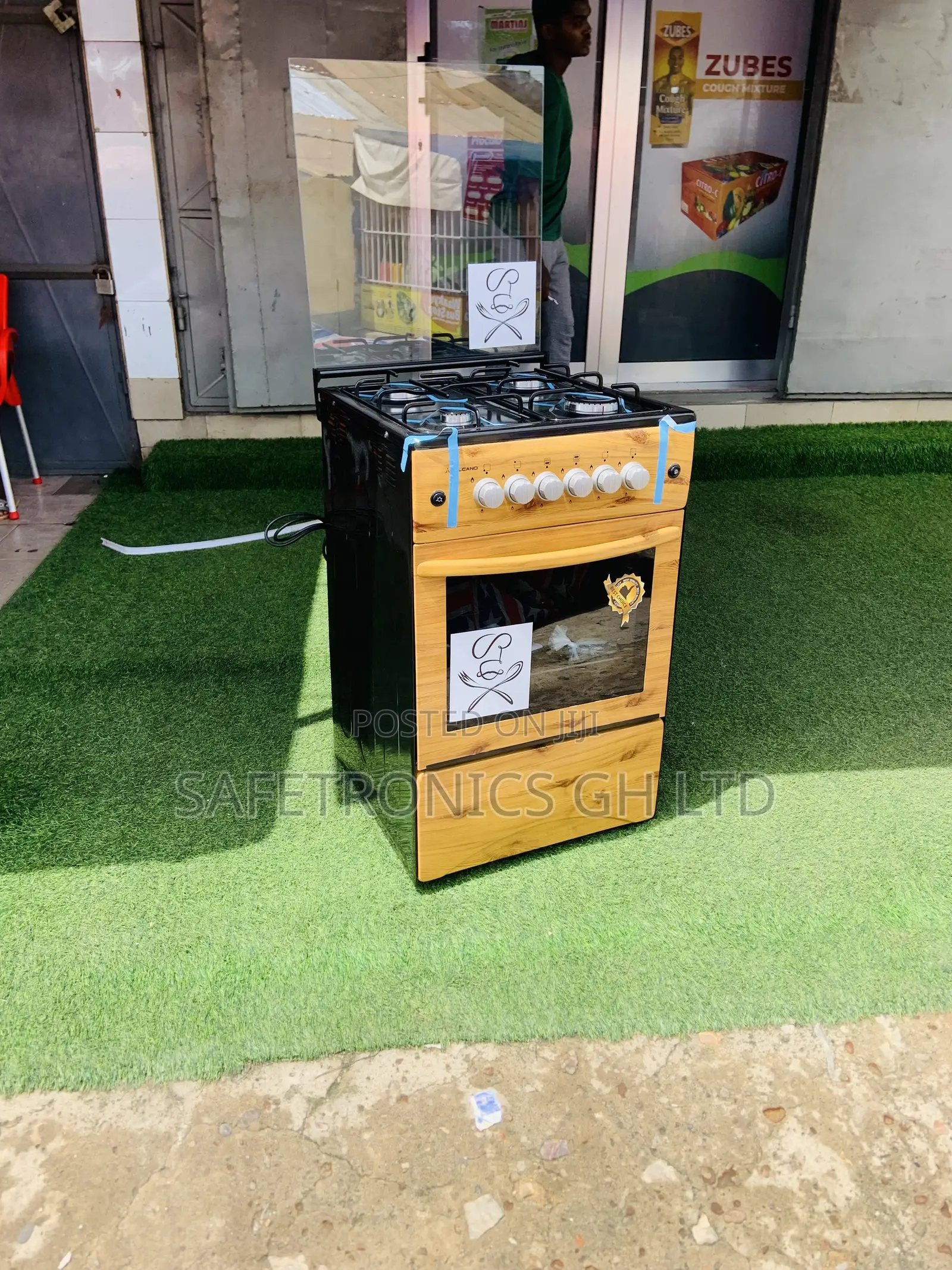 Original Wooden 4 Gas Cooker Oven Volcano 50x50 Oven