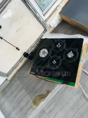 Good Fast 4 Gas Tempered 60cm Black Glass Cooker