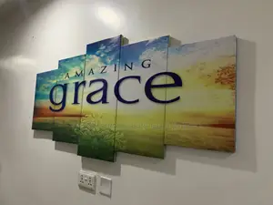 The Amazing Grace Wall Arts 5 Panels Framed Canvas