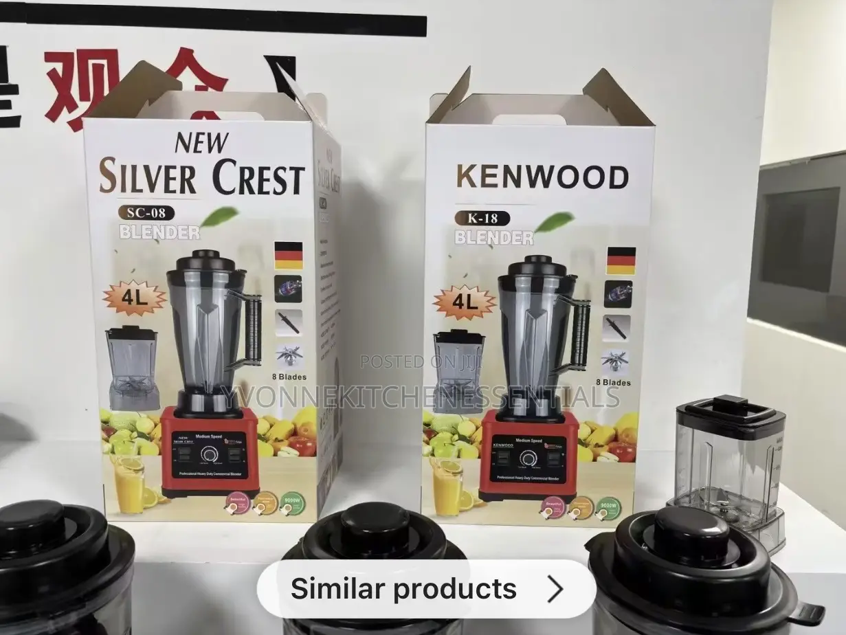 4 L New Silver Crest Heavy Duty Blender 8 Blade