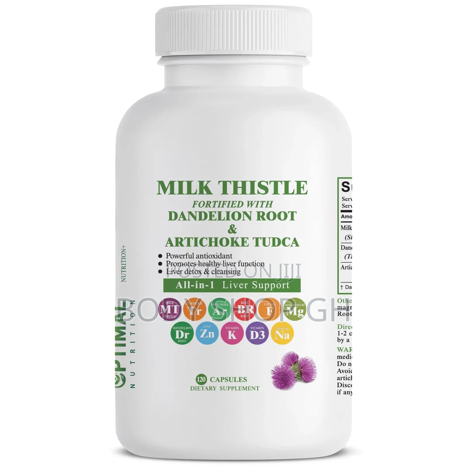 Healthy Liver - Milk Thistle + Dandelion + Artichoke Tudca
