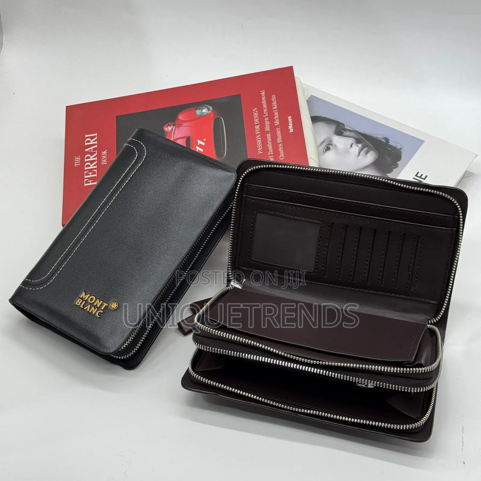 Mont Blanc Leather Purses (Black and Coffee Color)