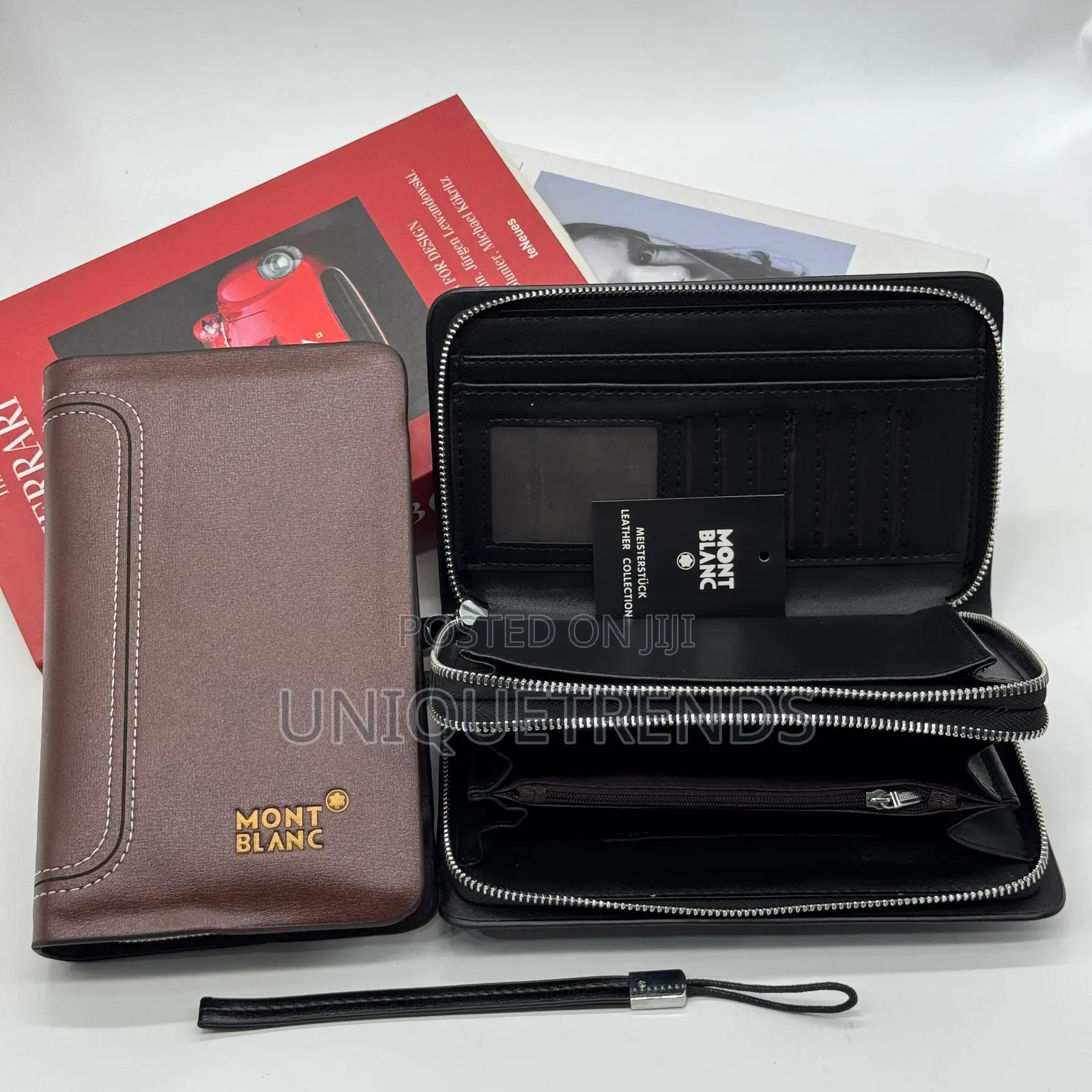 Mont Blanc Leather Purses (Black and Coffee Color)