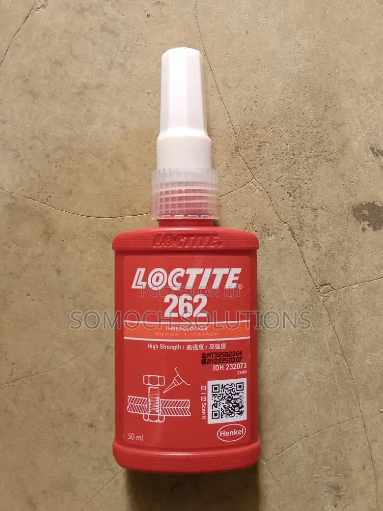 Loctite 262 Threadlocker – High Strength Red Adhesive.