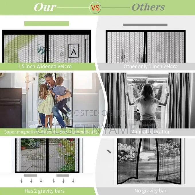 Mesh Magnetic Screen Door - 210cmx110cm