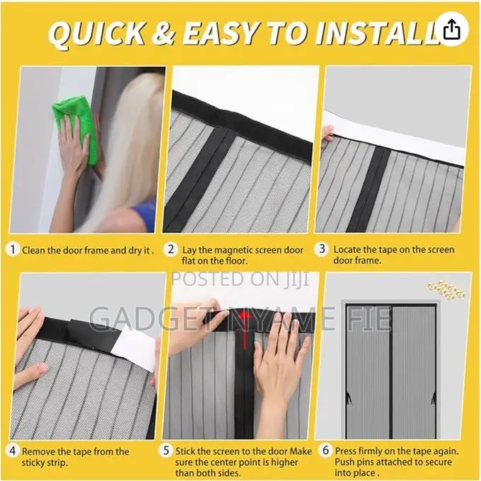 Mesh Magnetic Screen Door - 210cmx110cm
