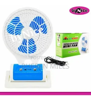Chargeable Mini Fan With Led Light Jr 5588