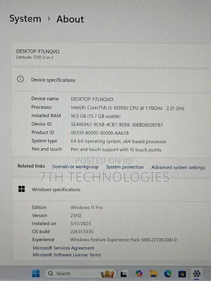 Laptop Dell 16GB Intel Core I5 SSD 512GB