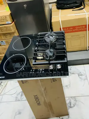Massive Black in-Built 60cm Tempered 2 Gas 2 Gas Cooker