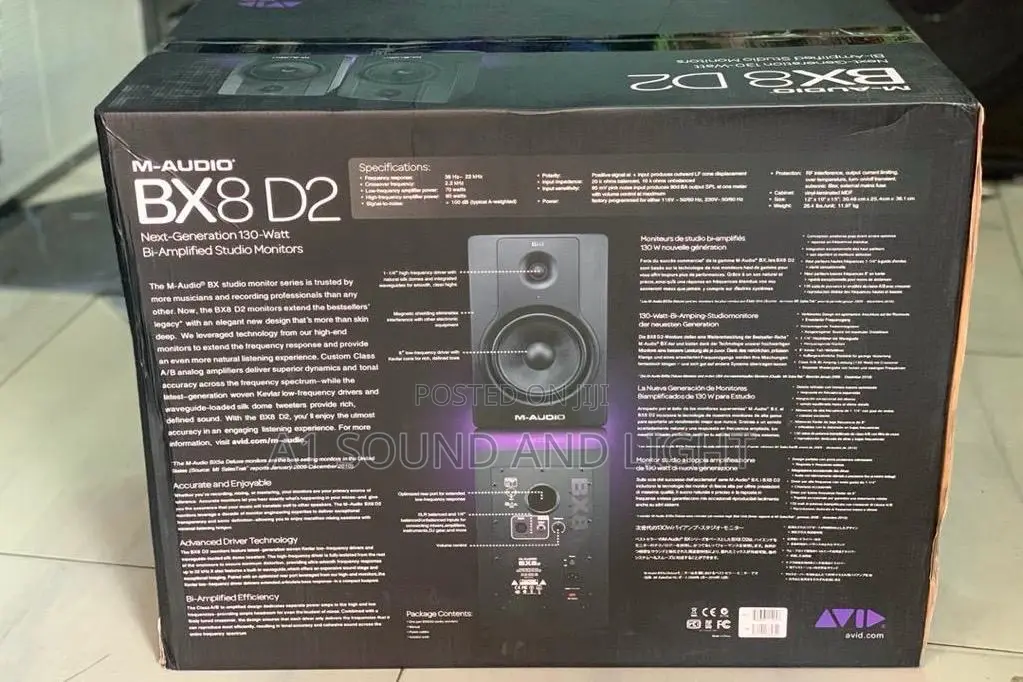 M-audio Bx8 D2 Studio Monitors