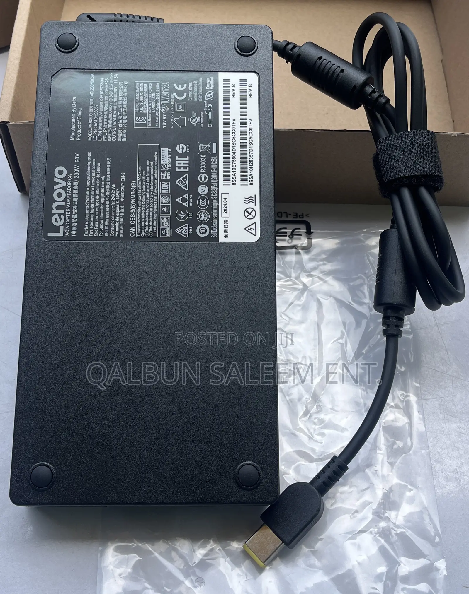 Original Lenovo Usb 20v 11.5a 230w Adapter / Charger 🔌