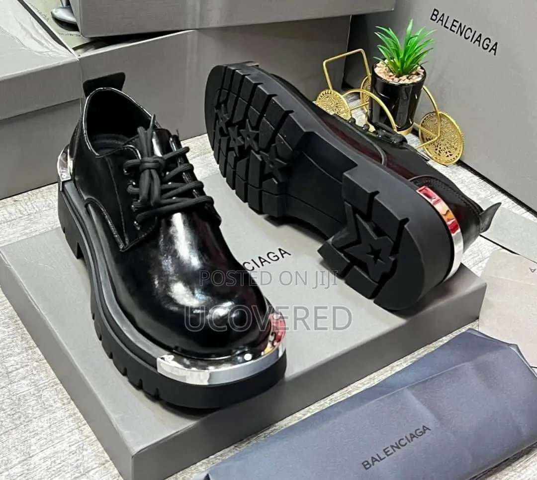 Balenciaga Derby Leather Boots