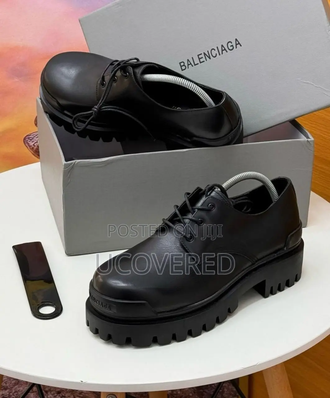 Balenciaga Derby Leather Boots