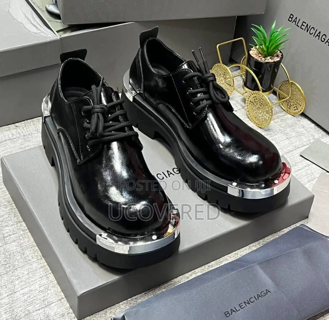 Balenciaga Derby Leather Boots
